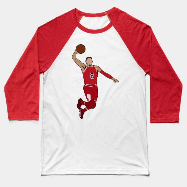 Zach Lavine - Chicago Bulls Baseball T-Shirt by xavierjfong